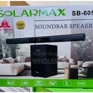 Solarmax 2.1 Channel Soundbar + Wireless/Sub Woofer Multimedia System