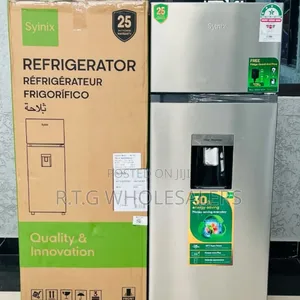 Syinix 210 L Double Door Refrigerator – Water Dispenser Fridge Guard