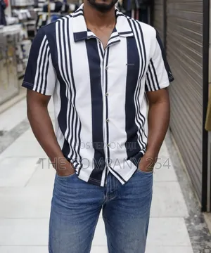 Quality Cotton Knitted Short Sleeved Men Cuban Shirts