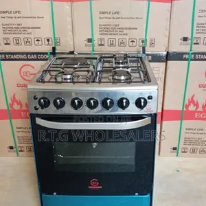 Eurochef 60×65 Cooker With 3 Gas + 1 Electric Hob and Electric Oven