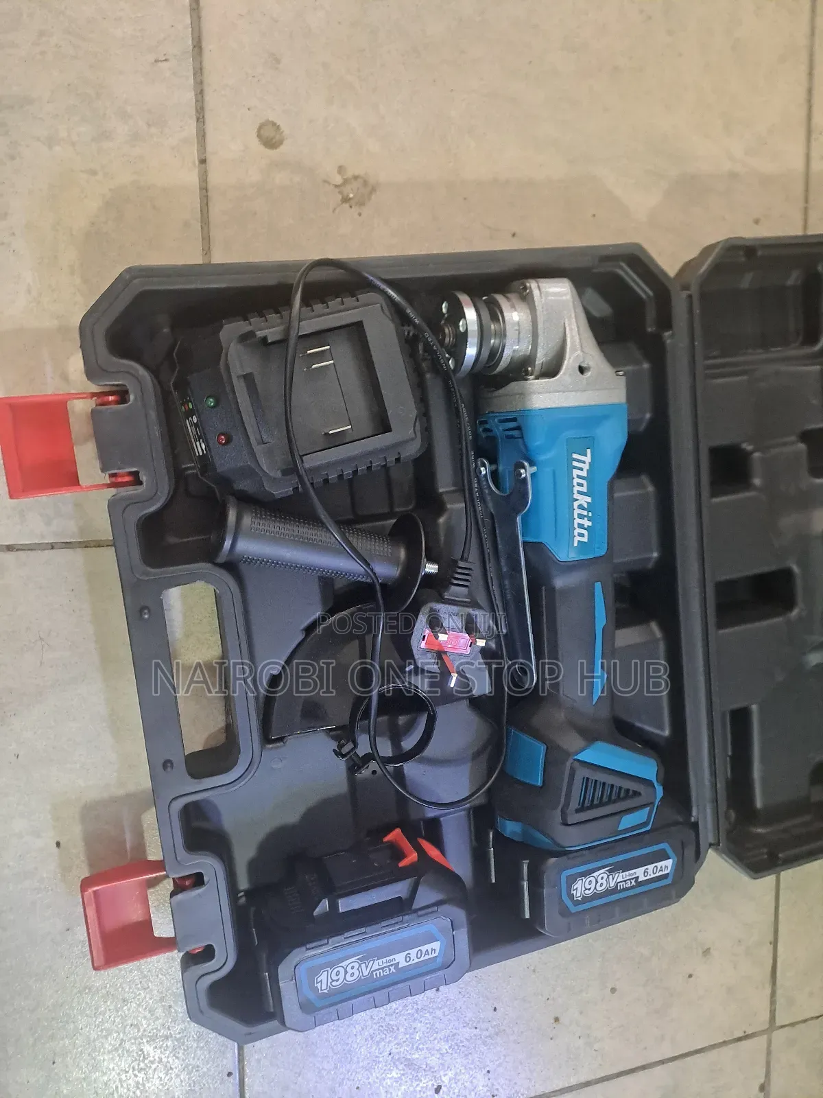 Cordless Angle Grinder With 2 Batteries
