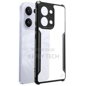 Oppo Reno13 (Reno 13) Airedge Technology Hybrid Black Border Tpu Bumpe