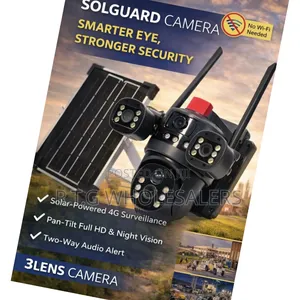 Triple Lens 4g CCTV Camera – 360° Hd Security Solution