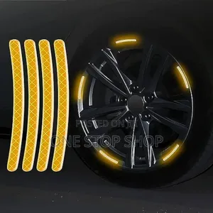 20pcs Green Reflective Wheel Colorful Sticker Strips
