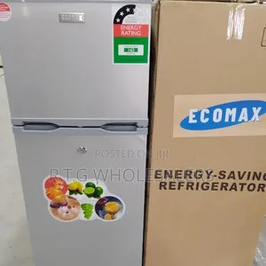Ecomax 118l Double Door Fridge With Top Freezer