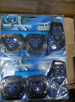 Manual Blue Universal Fit Pedal Covers 3pc Pack