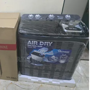 Black Ramtons 10 Kg Twin Tub Washer – Efficient Spacious
