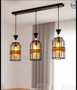 Quality Modern Style Black 3-light Cage Pendant Chandelier Jy5
