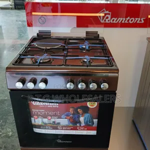 Ramtons Rc 605 Freestanding Gas Electric Cooker – Brown Finish