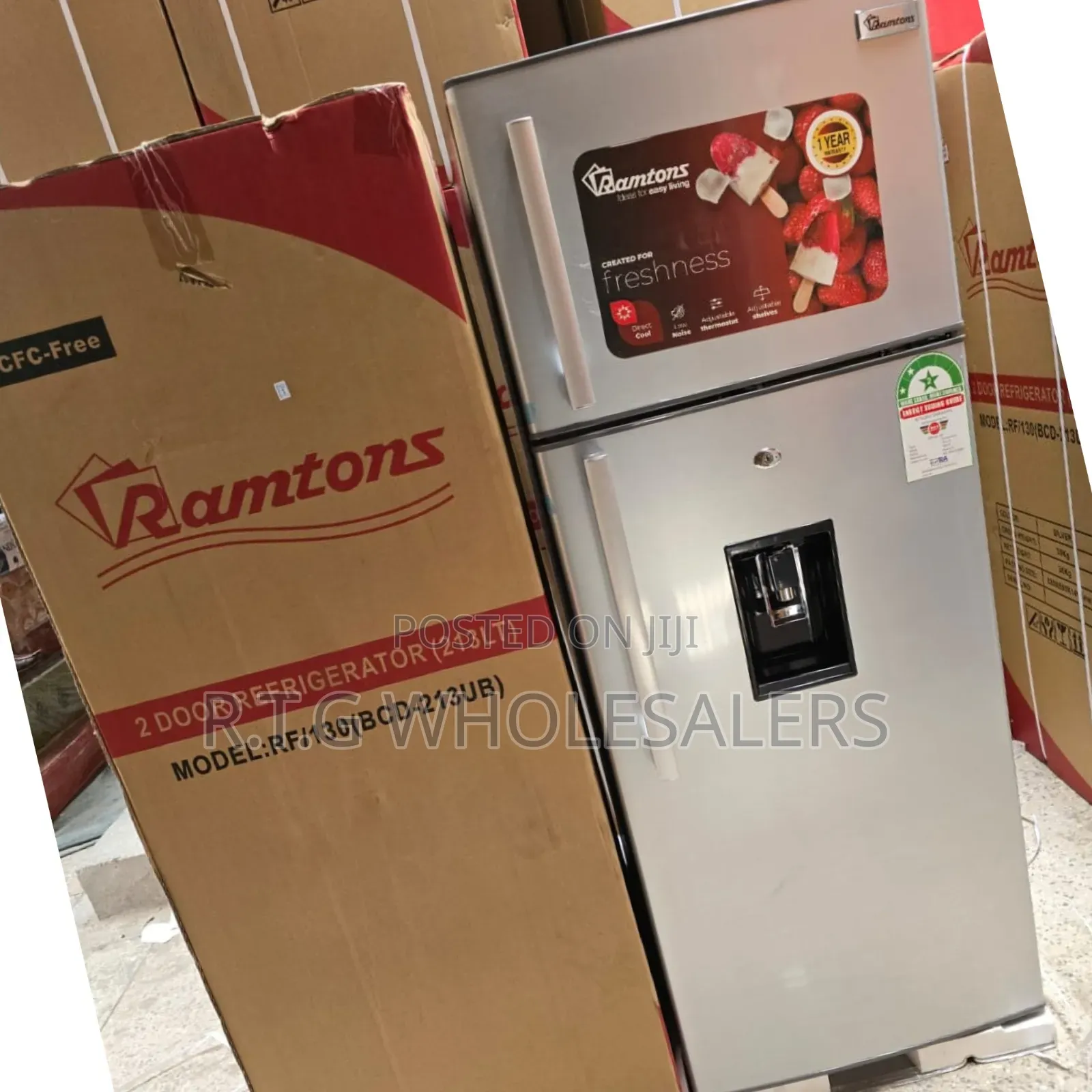 Ramtons Rf/130 213l Direct Cool Refrigerator + Water Dispenser