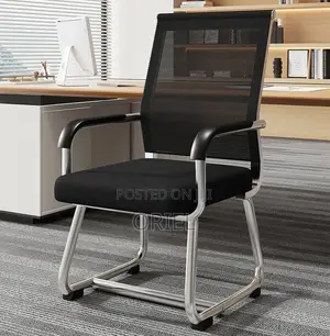 Office Guest's Chair; Sleek Stackable Office Meeting Chair