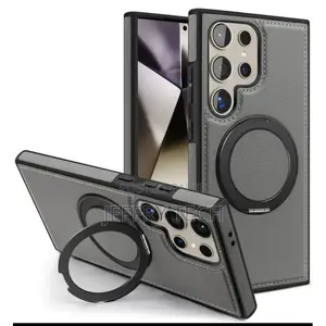 Samsung S25 Ultra Leather Case Cover With 360° Rotating Stand, Pu Leat