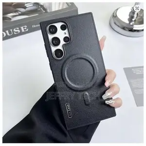 Cases Samsung Galaxy S23 Ultra Magsafe Luxury Frameless Leather Phone