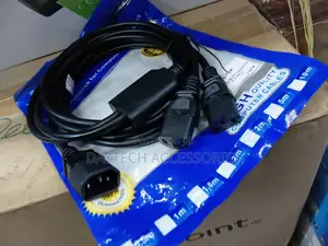 Iec 320 C14 Male to Dual Iec 320 C13 Female Splitter