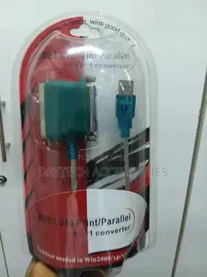 2-in-1 Parallel Usb 2.0 Cable 1284 Cn36 Dm25f 36 and 25 Pins