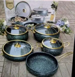 Nsfe Cookware 
Colours: Green/ Cream White/Black.