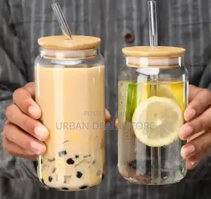 Portable Smoothie Jar With Straw