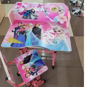Kids Adjustable Study Desk – Executive Design, Pink Blue