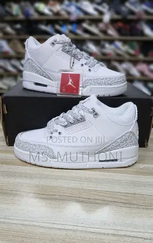 Brand New Jordan 3 Clean White  Size 36-45