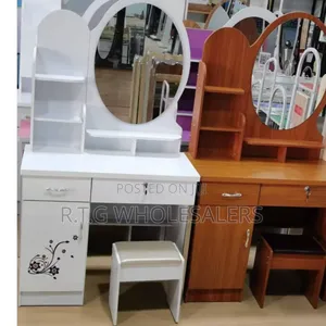 Executive Dressing Table in White Brown – Sleek Design