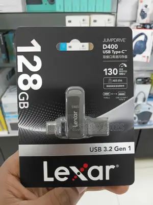 This Is a Lexar Jumpdrive Dual Drive D400 128gb USB 3.2 Flash Drive.