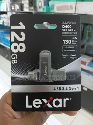 Lexar Jumpdrive Dual Drive D400 USB 3.1 Type-C USB Drive - 128gb