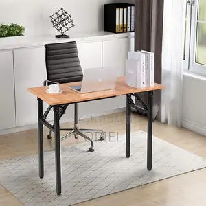 Modern Office Study Foldable Table : Folding Computer Table
