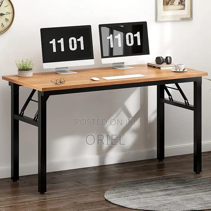 Modern Office Study Foldable Table : Folding Computer Table