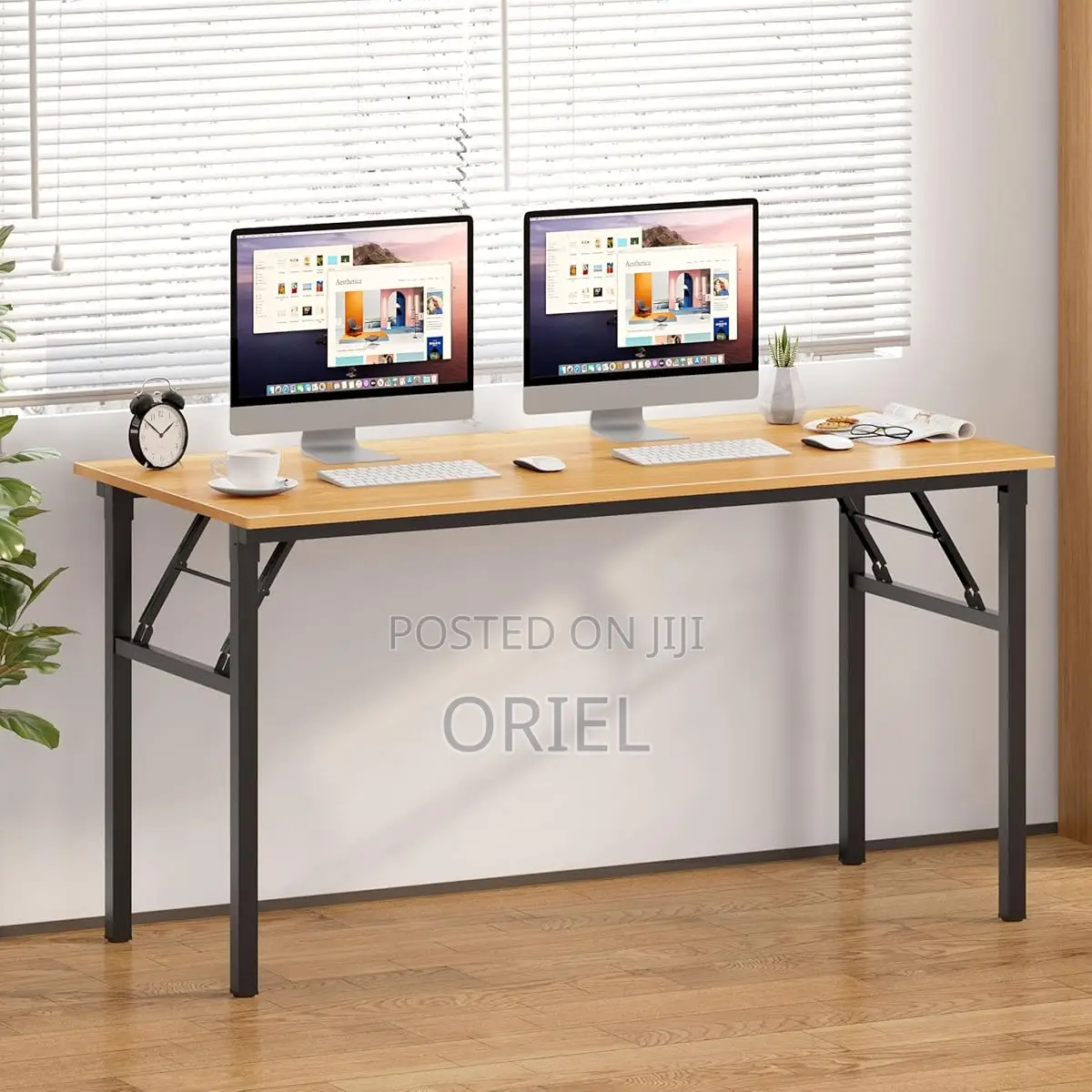 Modern Office Study Foldable Table : Folding Computer Table