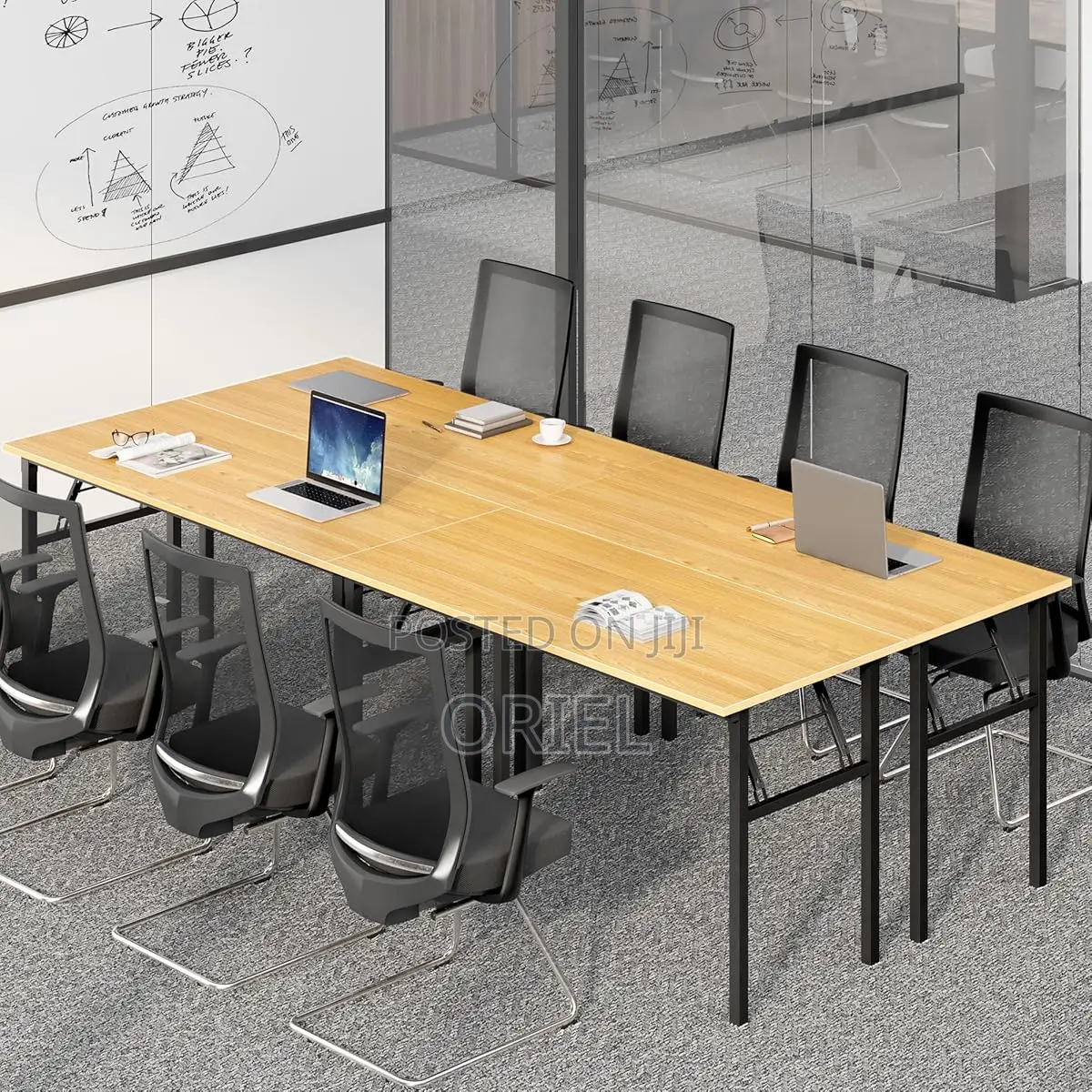 Modern Office Study Foldable Table : Folding Computer Table