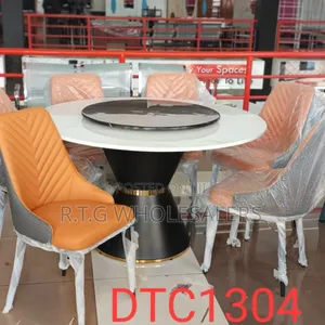 Luxury 6‐Seat Executive Dining Set With Chairs
