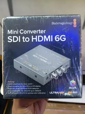 This Is a Blackmagic Design Mini Converter Sdi to Hdmi 6g.