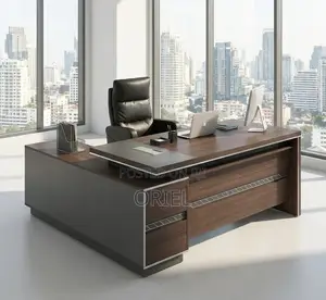 Modern L-Shaped Office Desk : Executive Desk 1.6 Metres