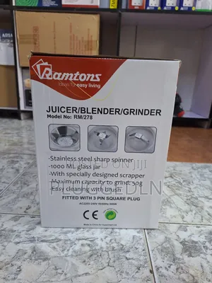 Ramtons 3-in-1 Juicer, Blender, and Grinder, Model No: Rm/278.