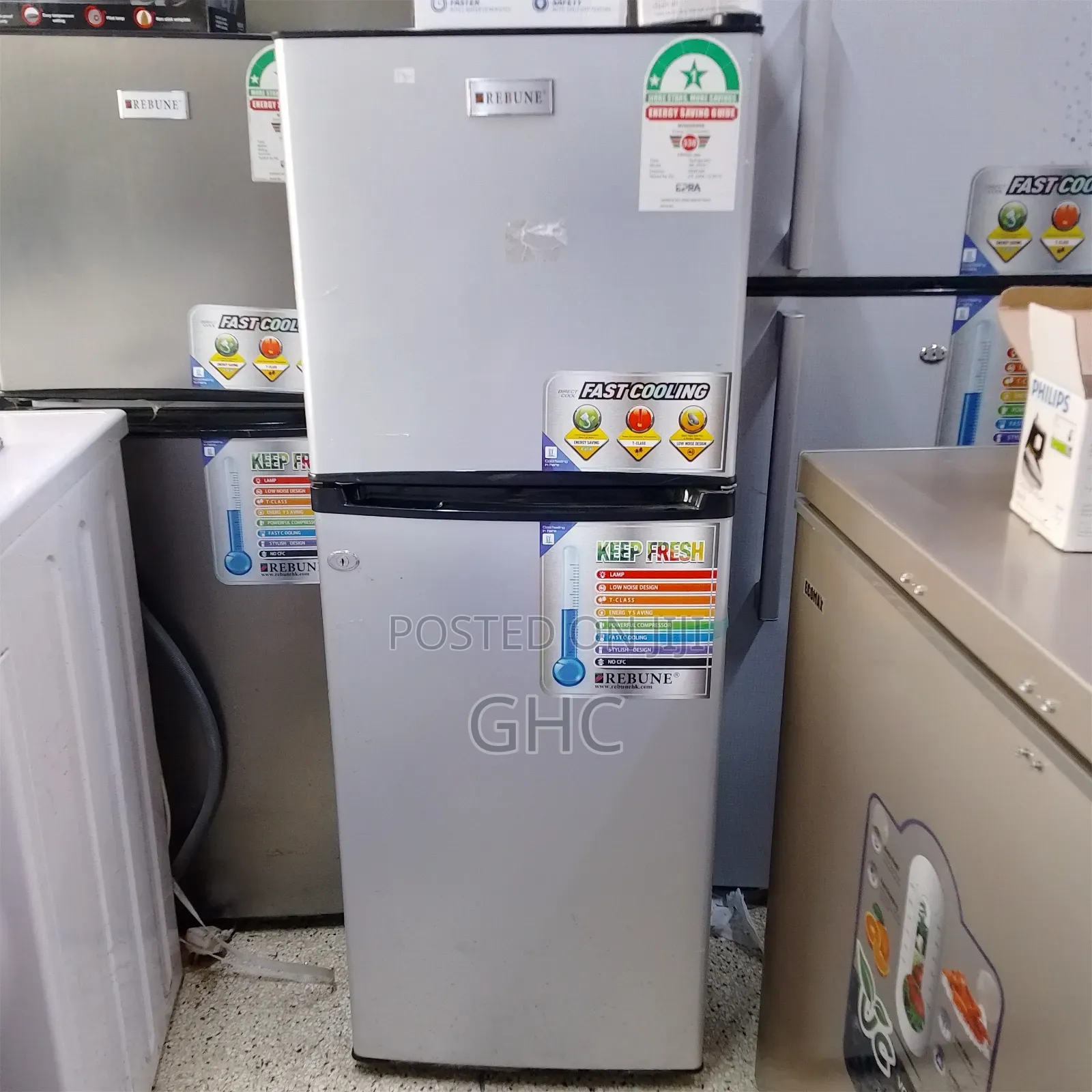 (Gray) 128l Refrigerator