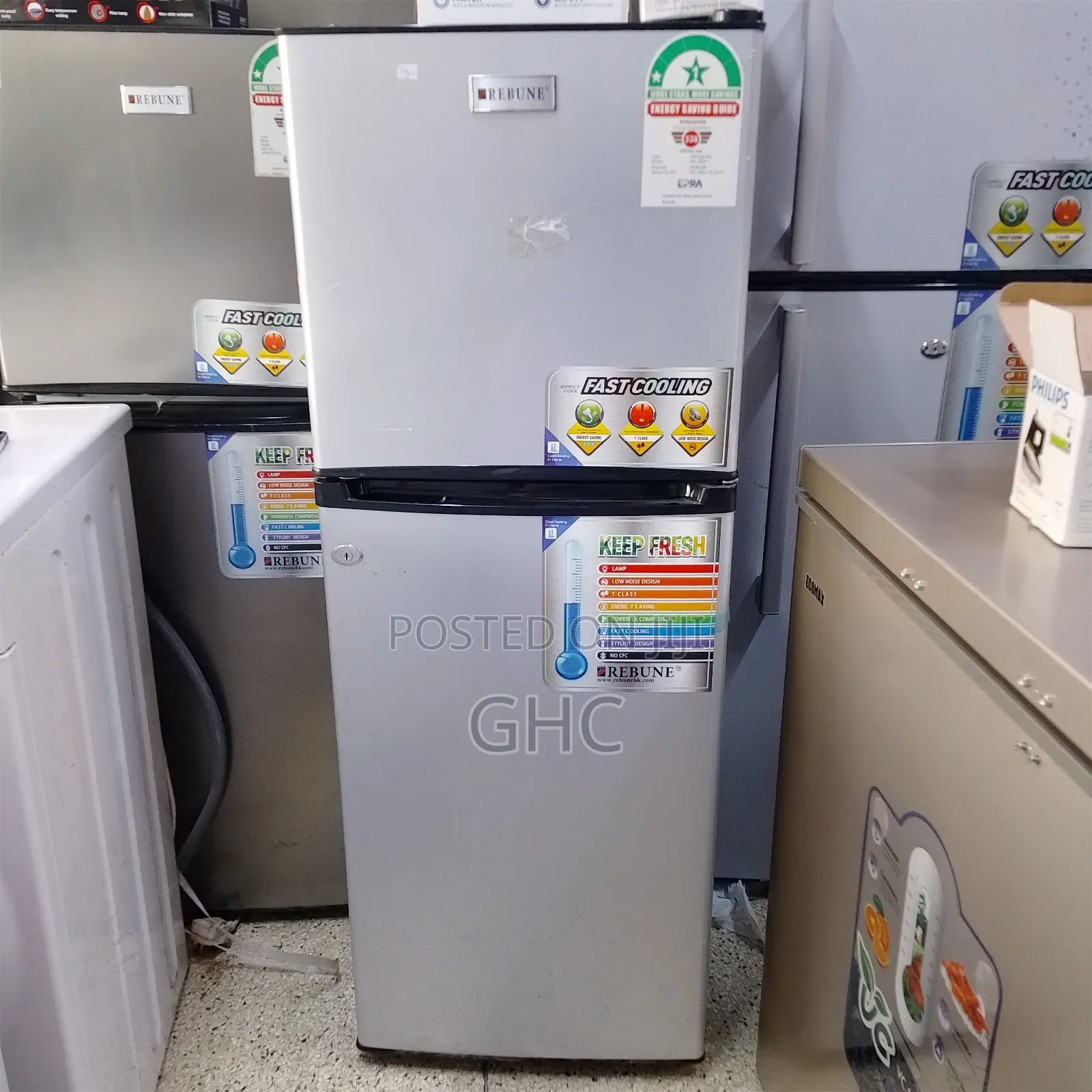 (Gray) 128l Refrigerator