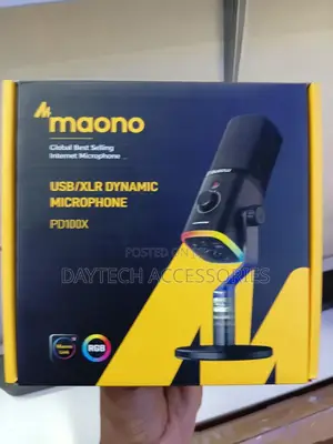 Maono Pd100x XLR/Usb Podcast Dynamic RGB Microphone