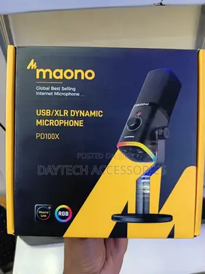Maono Pd100x RGB Usb/XLR Dynamic Microphone for Game Streamers
