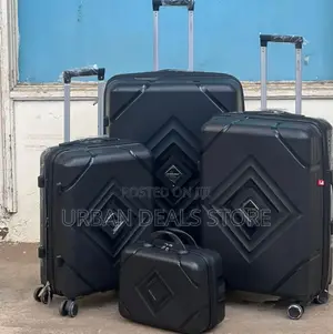 4 in 1 Unbreakable Suite Case With Zipper Closure Flame