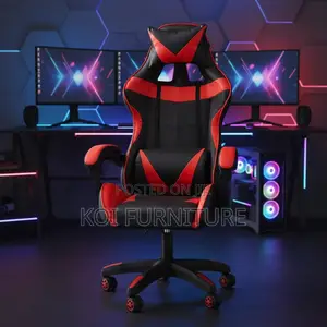 Office Chair; Red Black Admans Gamers Seat