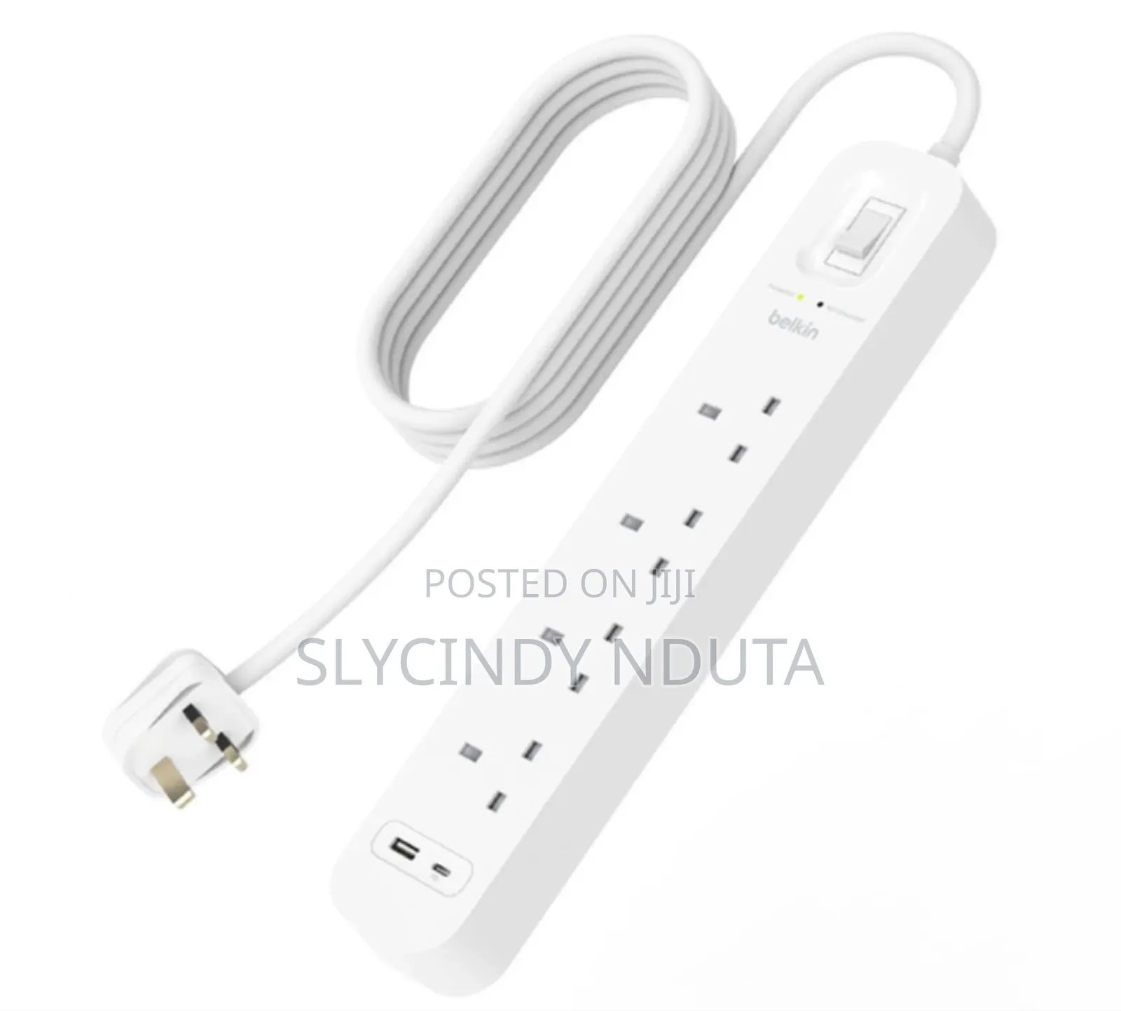 Belkin Surgeplus 8way Extension With Dual Usb