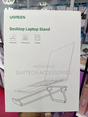 Ugreen Adjustable Laptop Stand for Laptops Up to 17 Inch. (Silver)