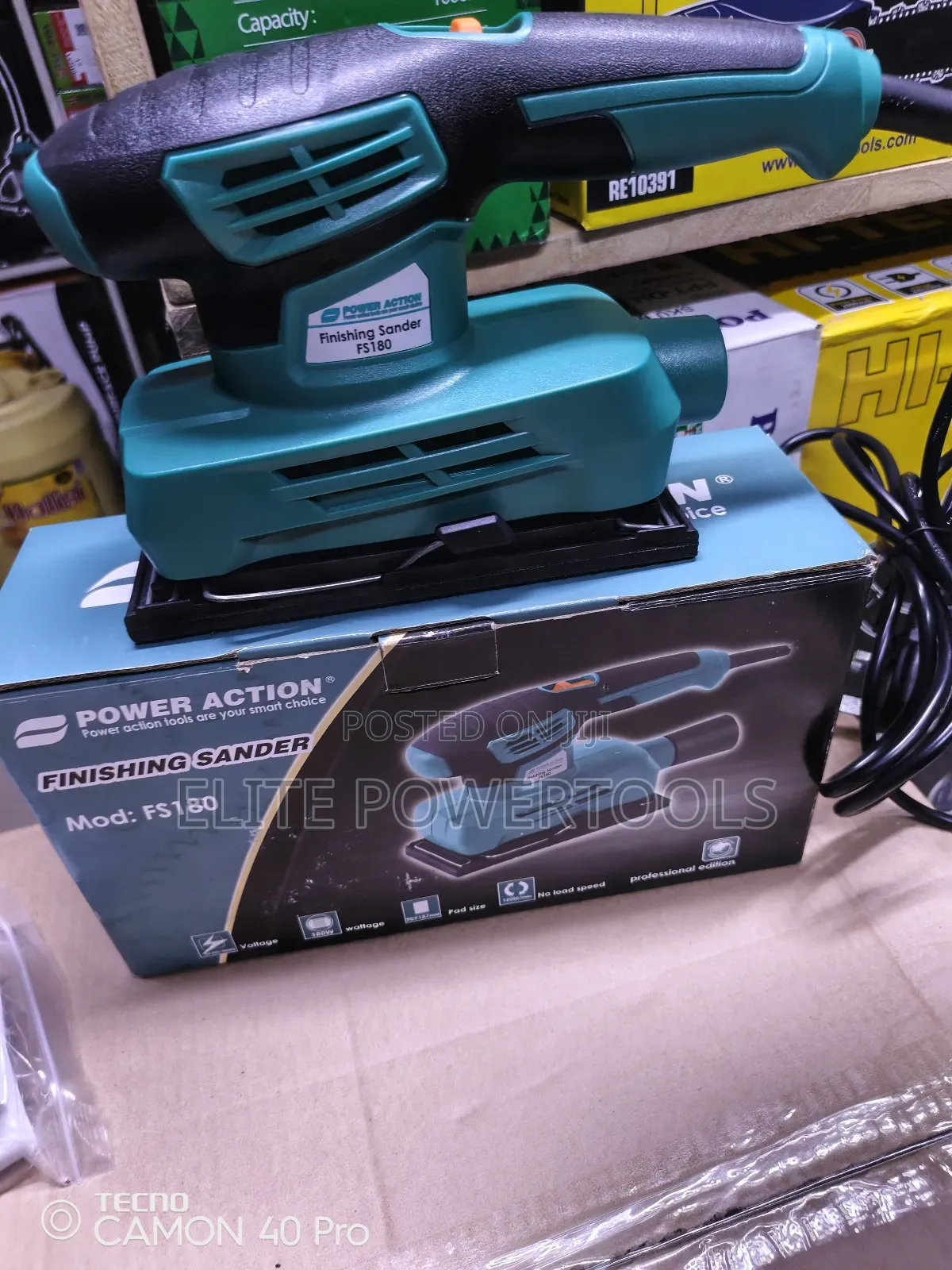 F180 Power Action Random Finning Sander