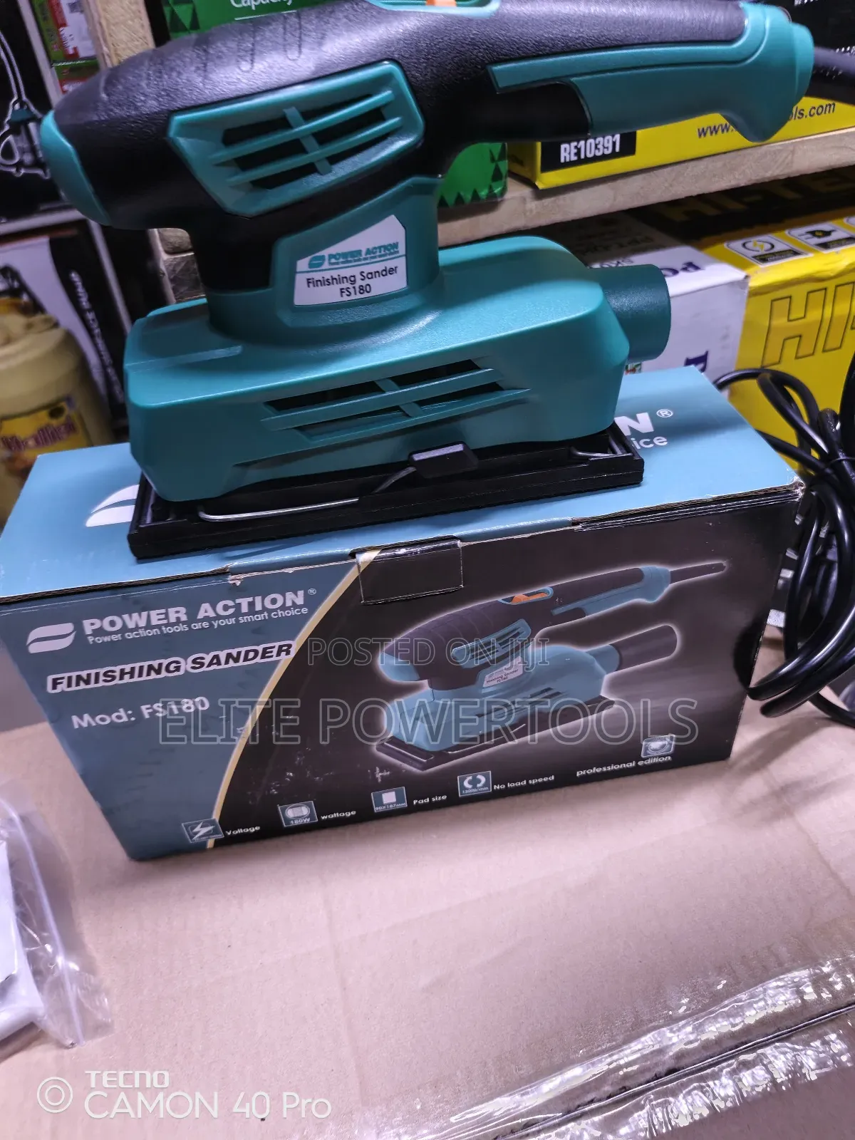 F180 Power Action Random Finning Sander