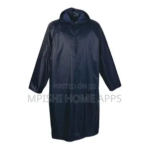 Navy Blue Rain Coat