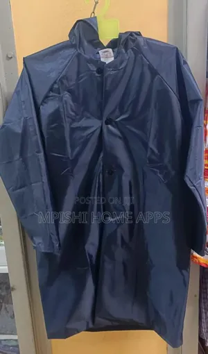 Navy Blue Rain Coat