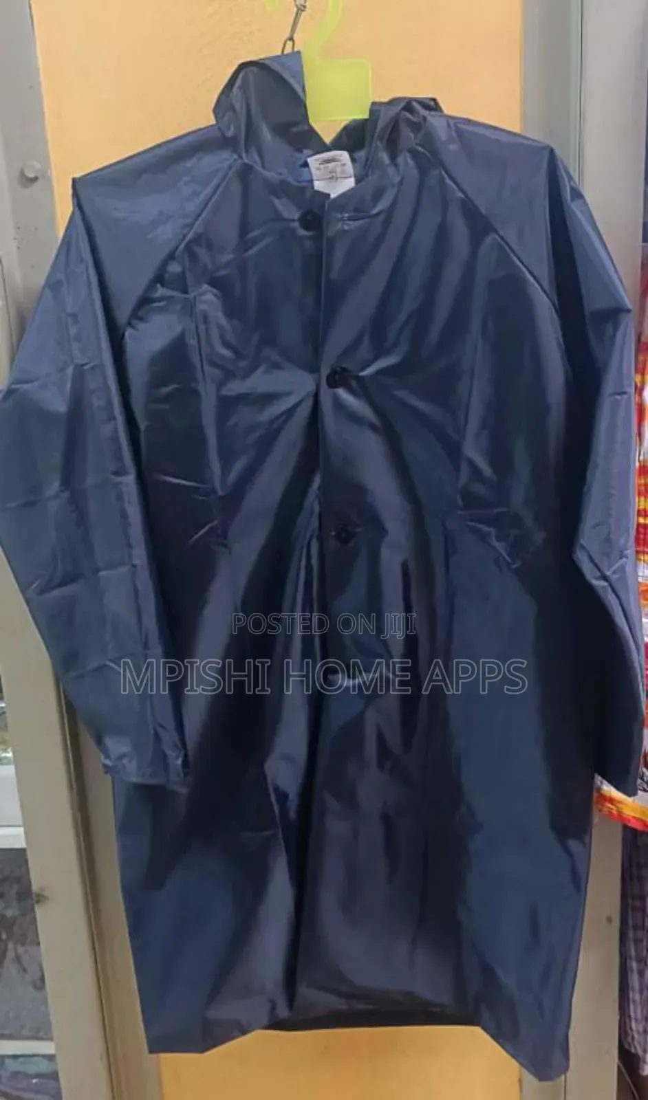 Navy Blue Rain Coat