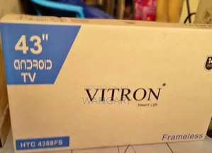 Vitron 43 Inch Frameless Smart Android Tv With Bluetooth Mode