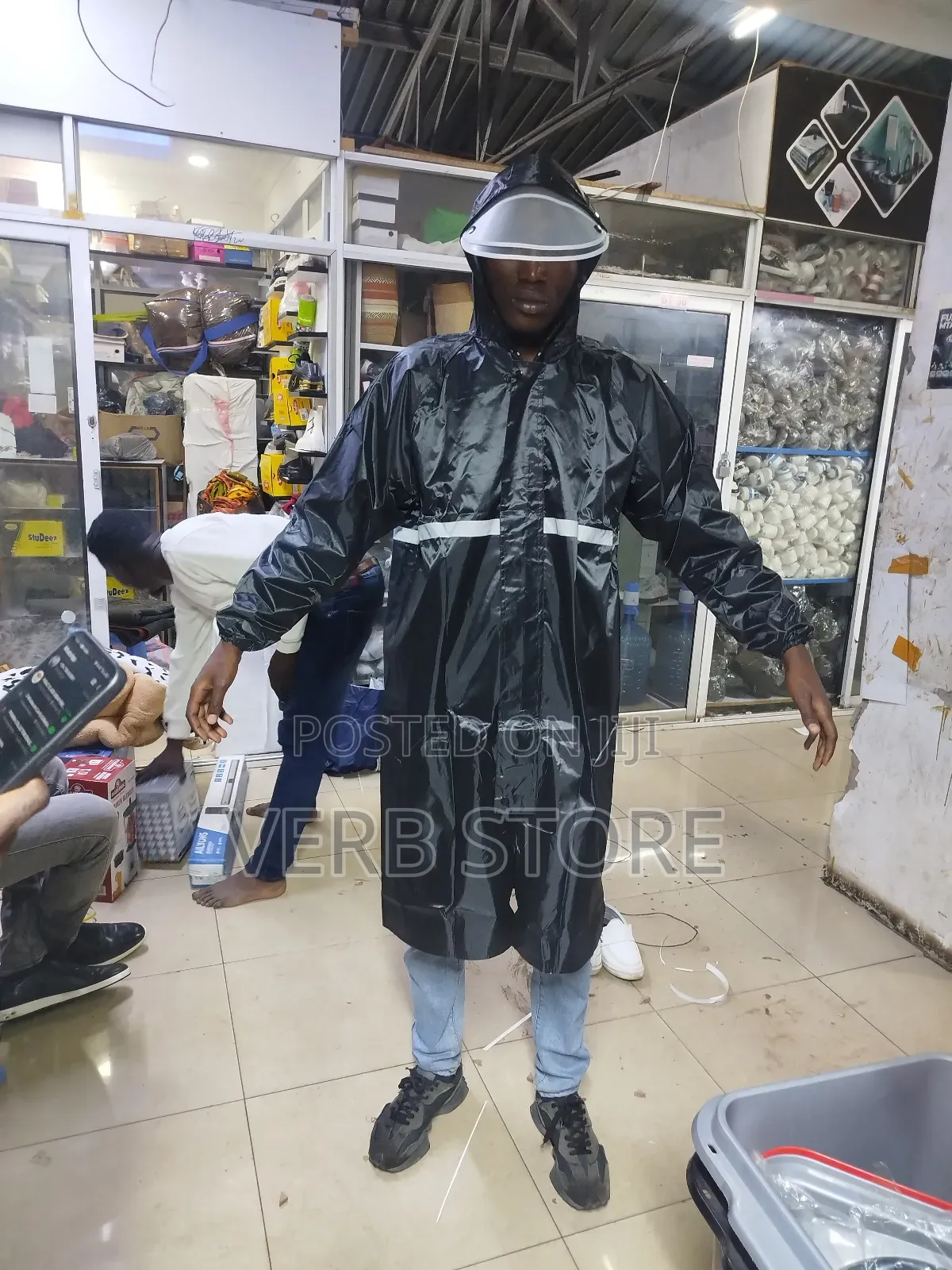 Heavy Duty Raincoat Available With a Face Cap