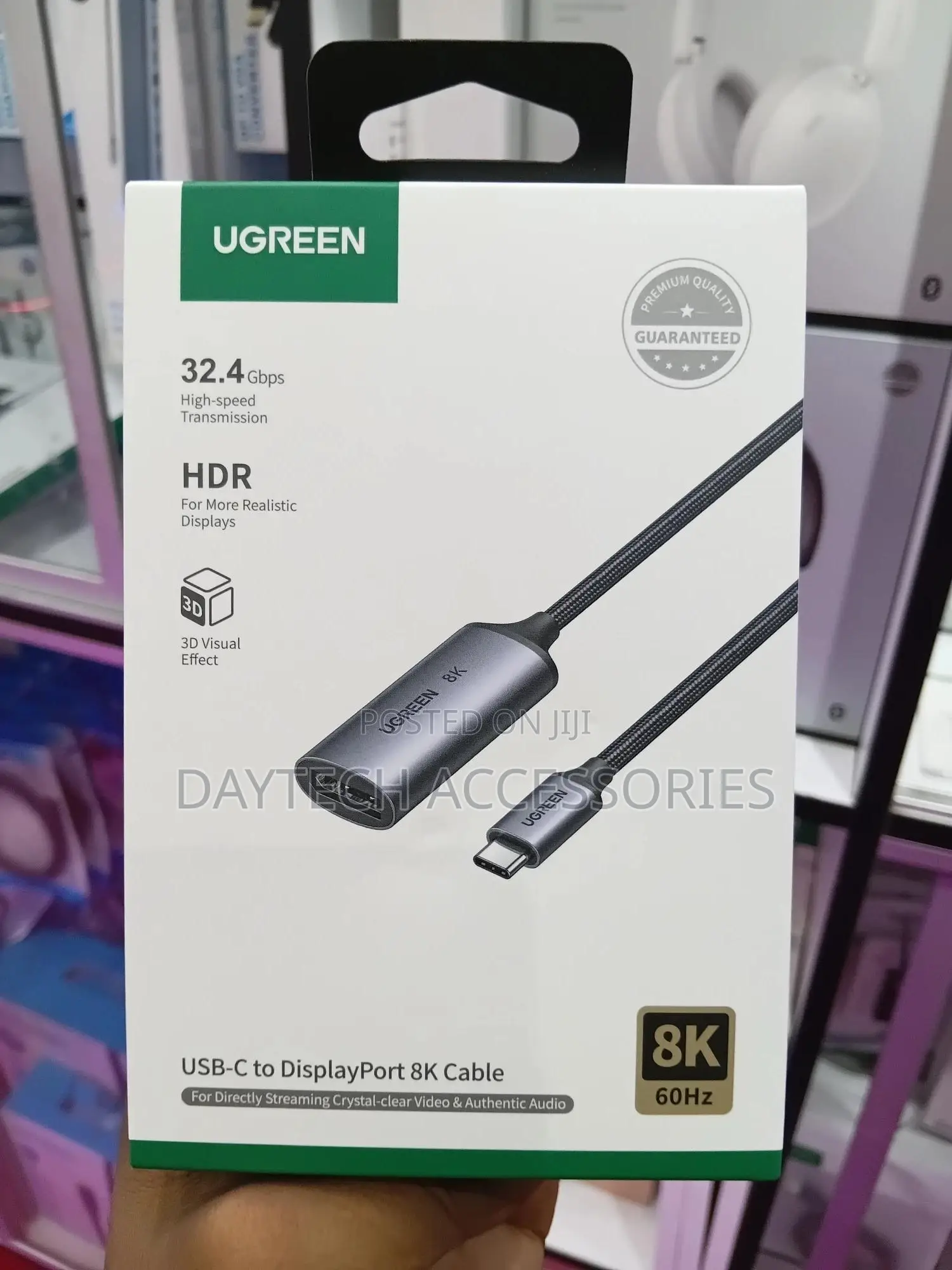 This Is a Ugreen Usb-C to Displayport Female Cable.